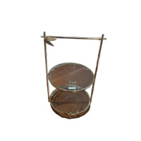 Suporte Dourado Duplo Botanical